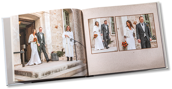 Fotoalbum till bröllop, digitalt tryckta. Foto: Thomas Jeansson PHOTOGRAPHY